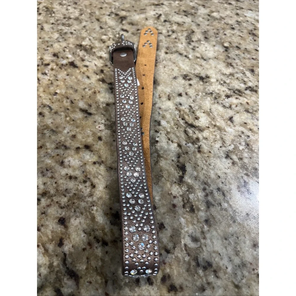 Youth Girls Leather Belt Size 22 Genuine Leather.  New Without Tags